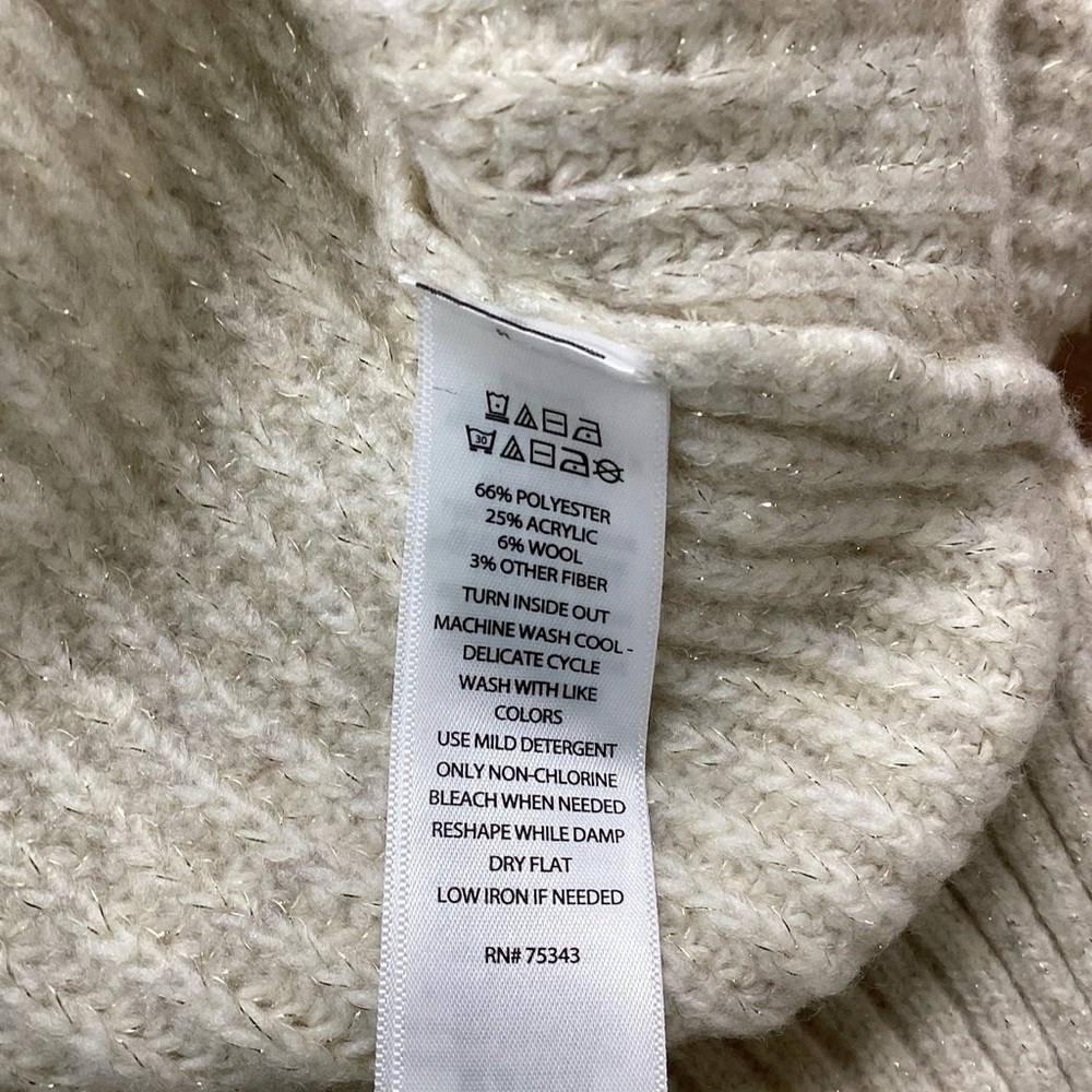 Rachel Zoe Ivory Crew Neck Sweater - NWT - Picture 7 of 7